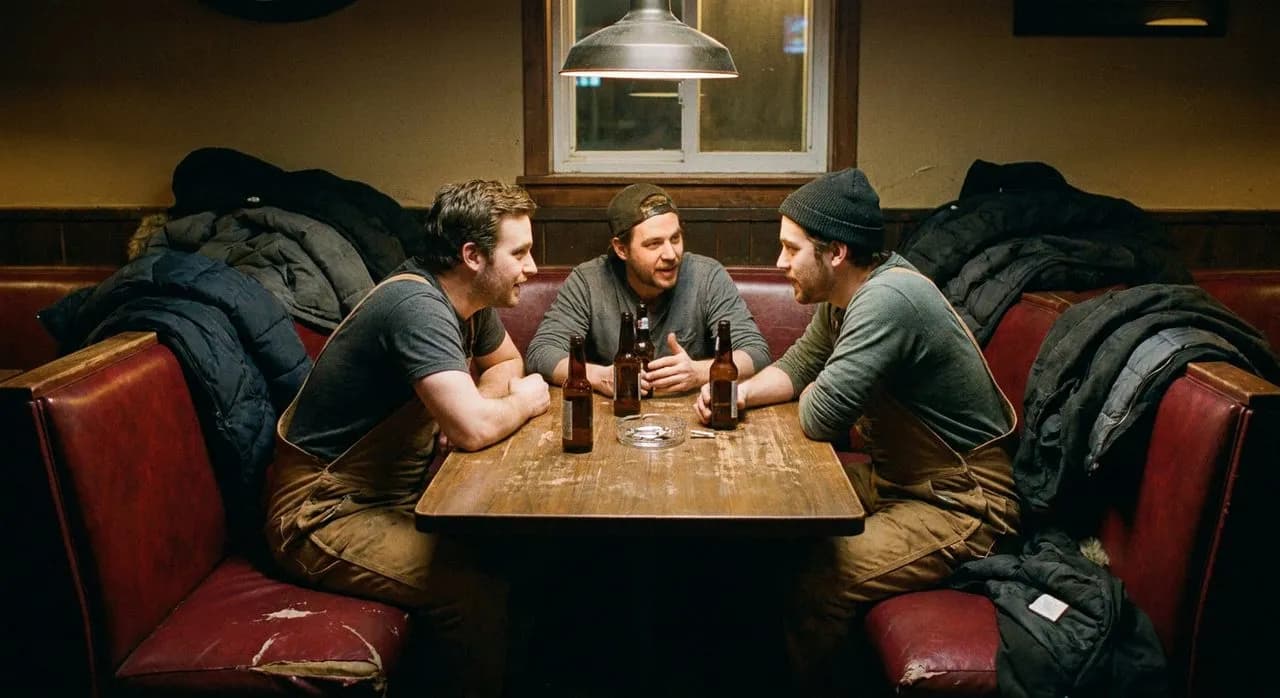 Booth at Johnny's Bar where the back room fills with off-duty service industry