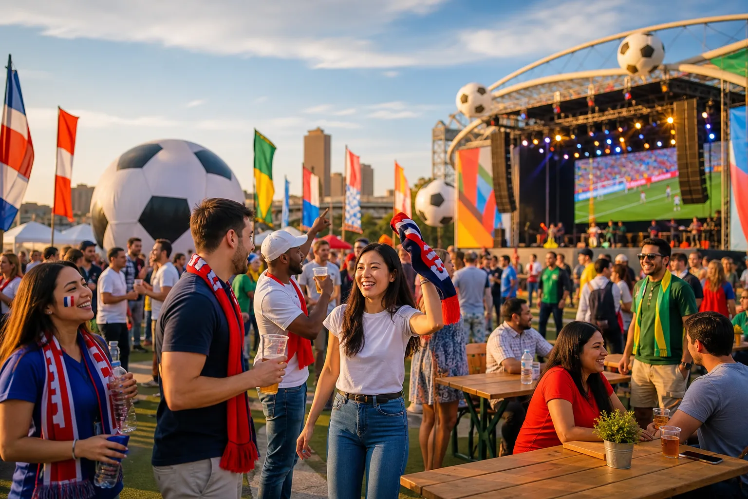 Boston / Foxborough World Cup match-day scene