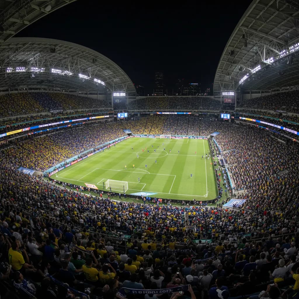 NRG Stadium packed for Brazil vs Japan in the World Cup 2026 Round of 32