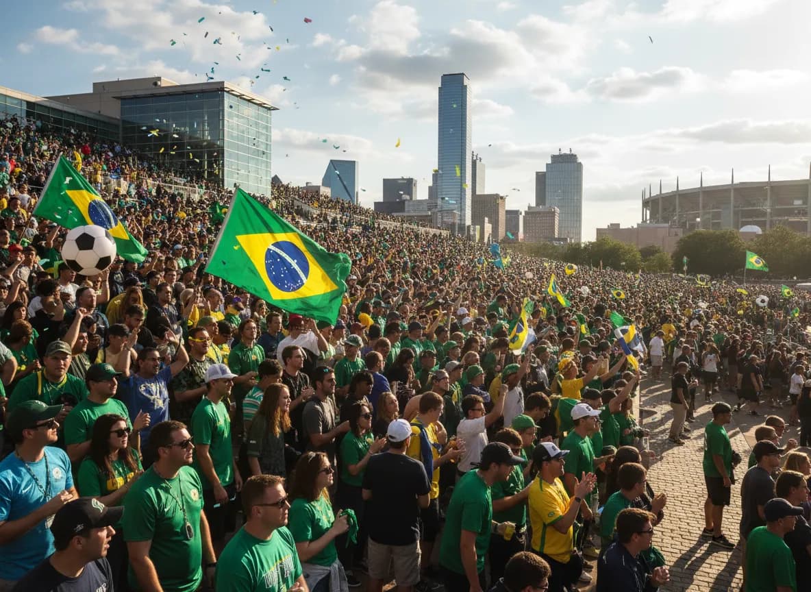 Brazil World Cup fans in Dallas