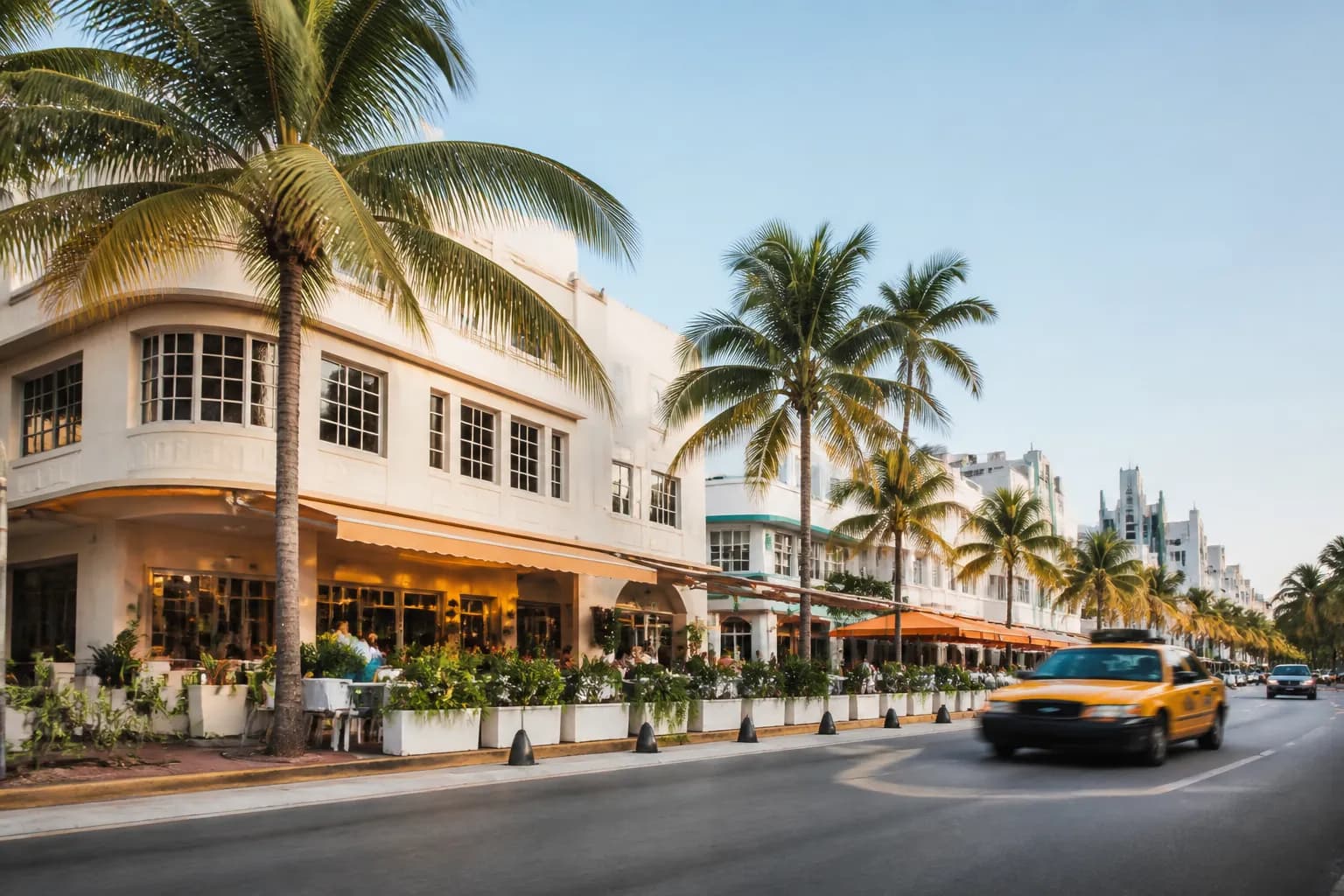 Realistic editorial Miami local-life photograph
