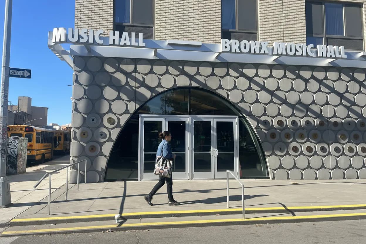 NYC experience scene for Bronx Music Hall Plaza: A Melrose Culture Stop Before Dinner