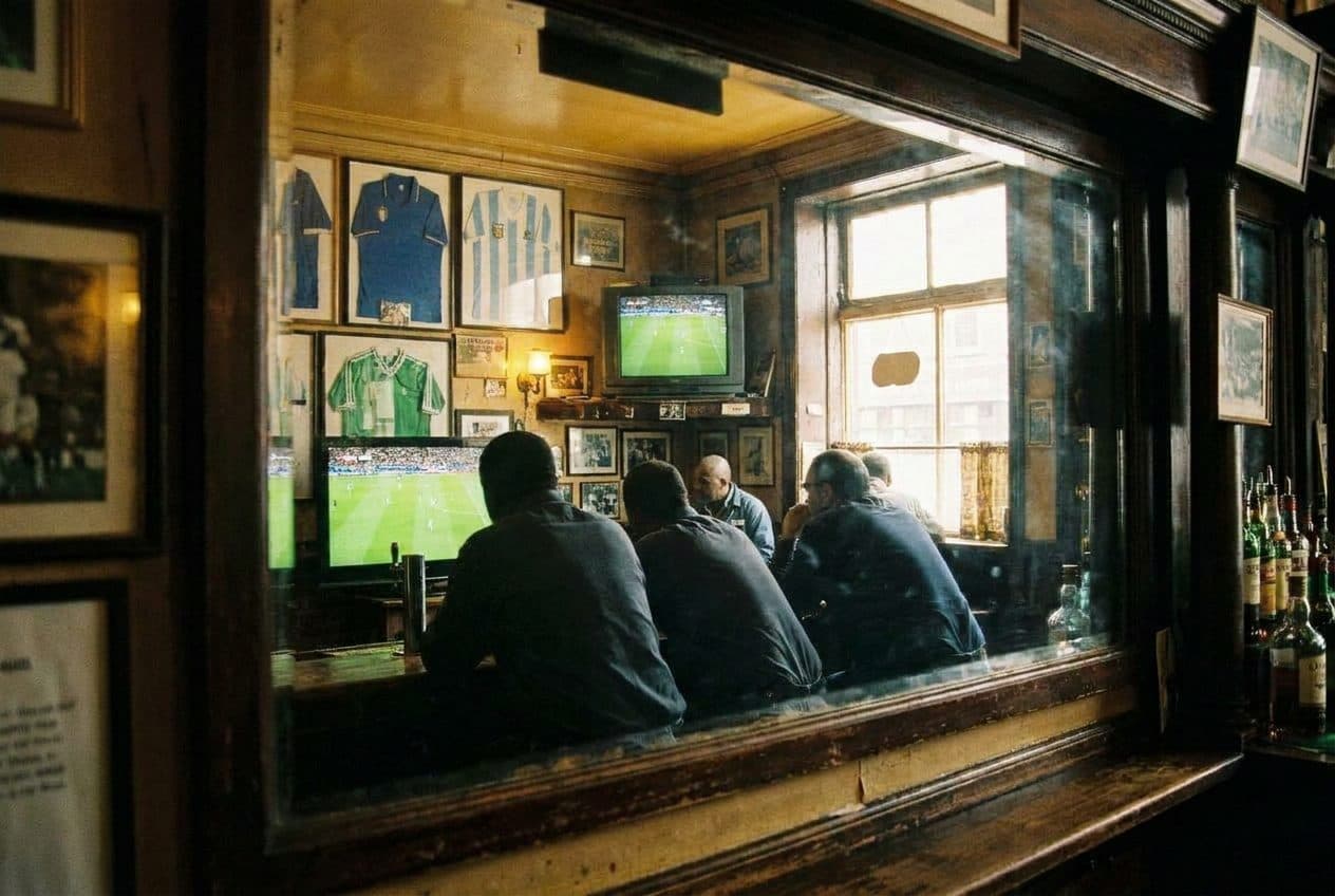 A Bronx Neighbourhood Bar on Match Day Where Regulars Watch Together - scene