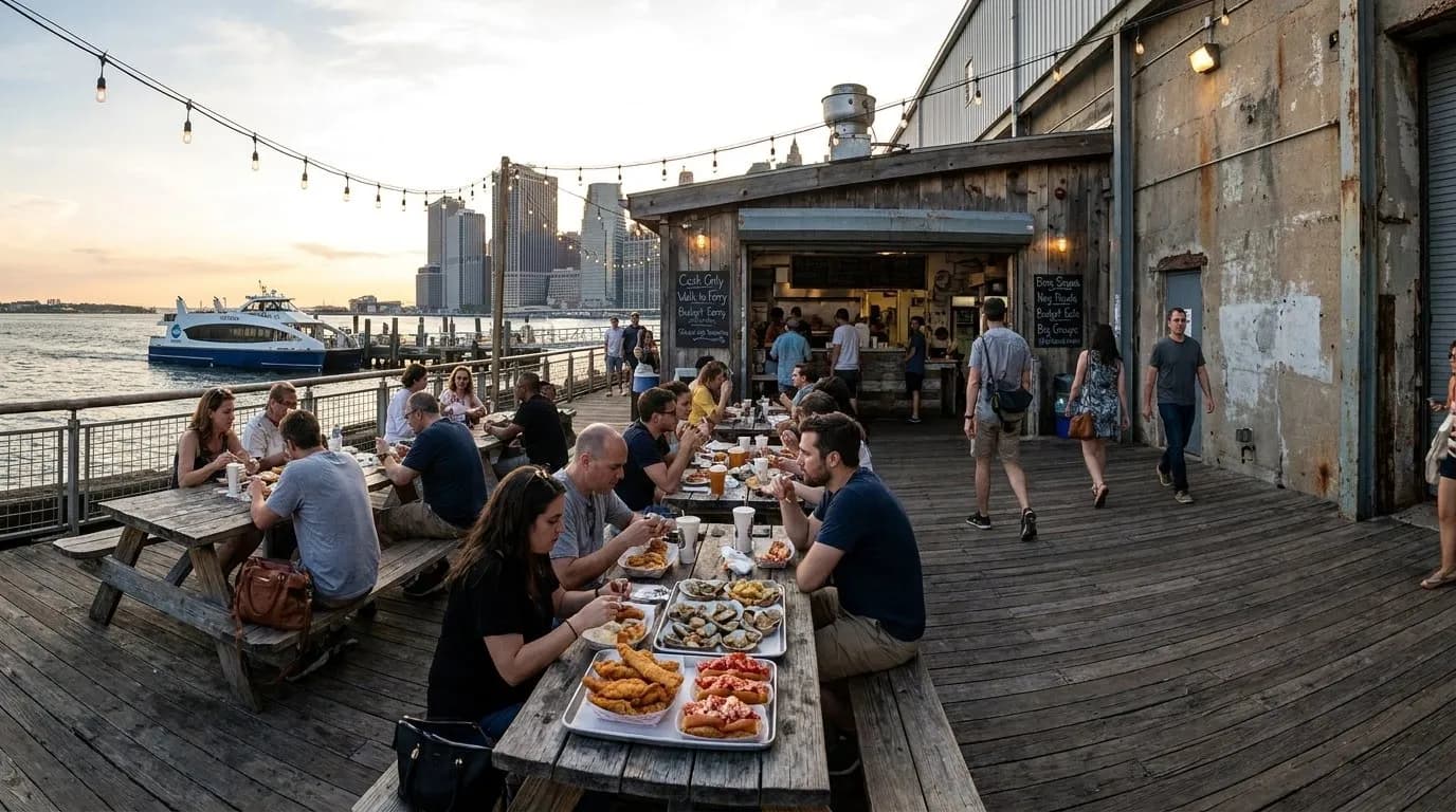 Cover scene for Brooklyn Fish Shacks Worth the Ferry and Extra Walk
