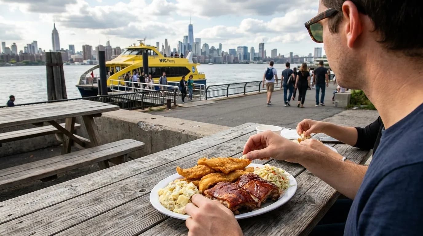 NYC experience scene for Brooklyn Fish Shacks Worth the Ferry and Extra Walk