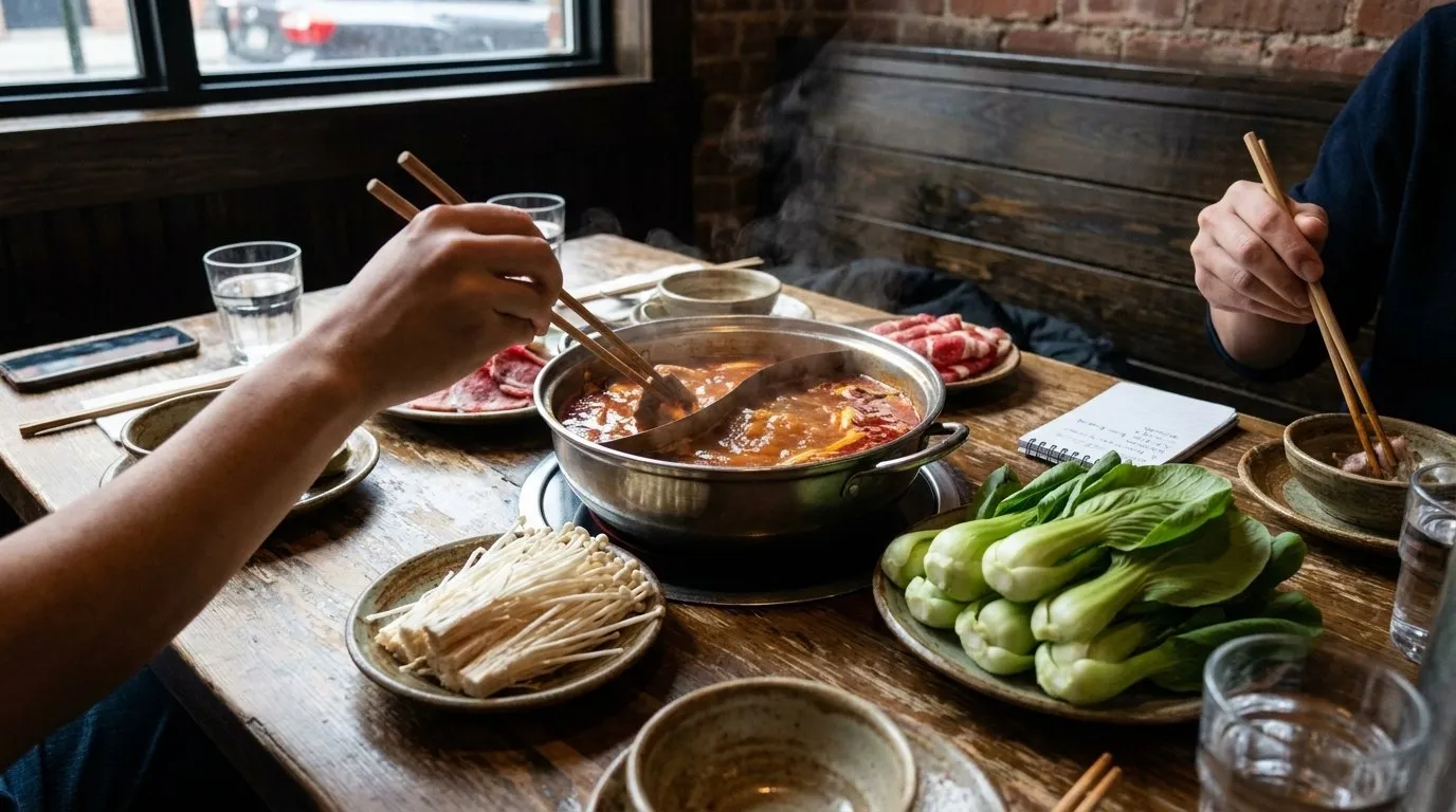 Editorial NYC detail for Brooklyn Hotpot Spots With Serious Broth and Quiet Booths