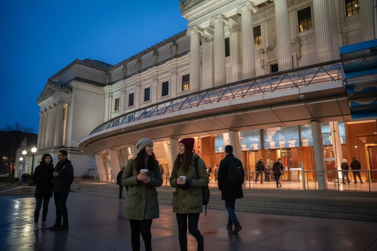 NYC experience scene for Brooklyn Museum First Saturday Return Plan for Friends Who Need an Indoor Night