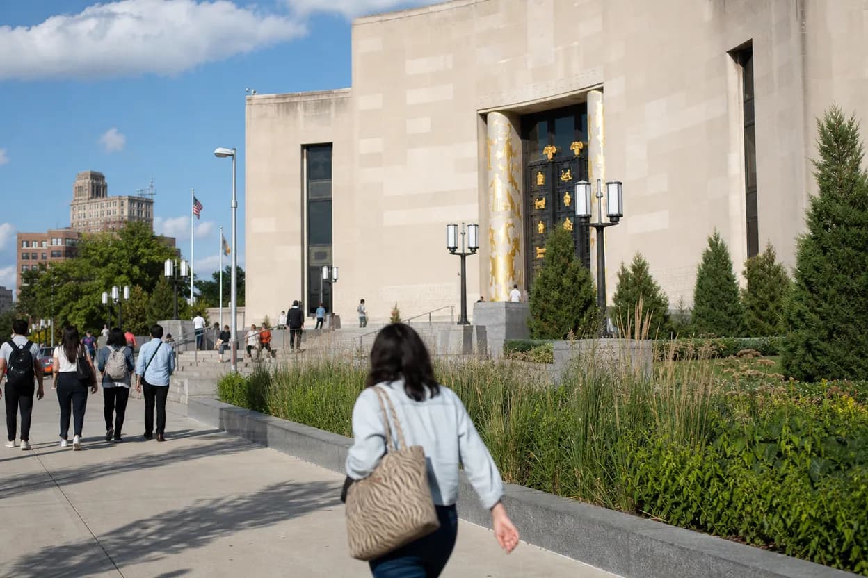 NYC experience scene for Brooklyn Public Library Central Branch: A Rainy Homework Reset After Supply Shopping
