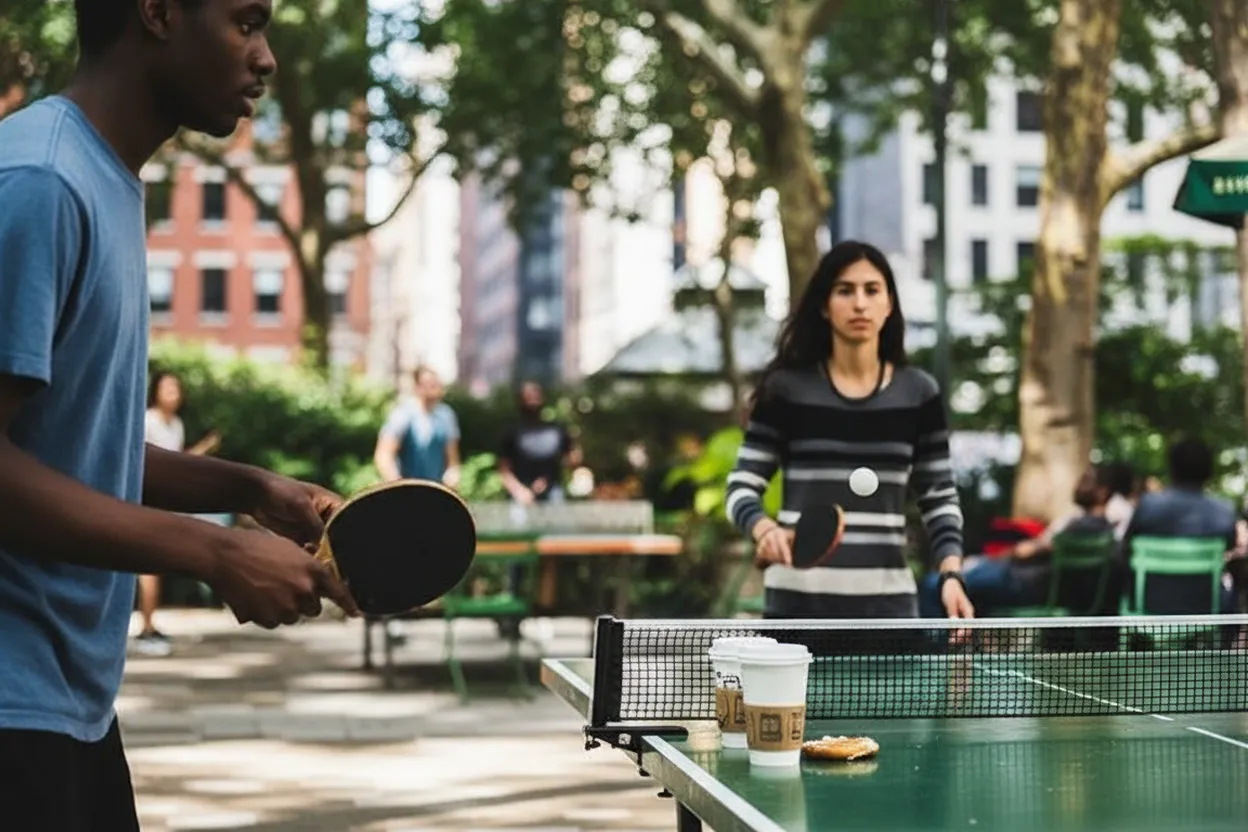 Editorial detail for Midtown Outdoor Ping Pong Bracket: Joining Bryant Park's Tournament