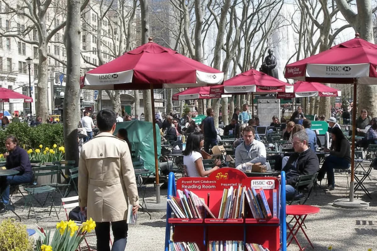 NYC experience scene for Bryant Park Reading Room After Work: A Free Weeknight Reset