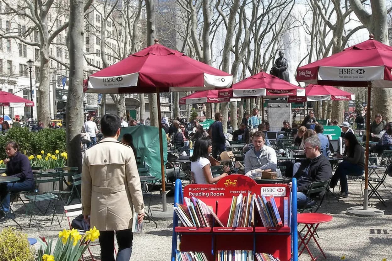 NYC experience scene for Bryant Park Reading Room After Work: A Free Weeknight Reset