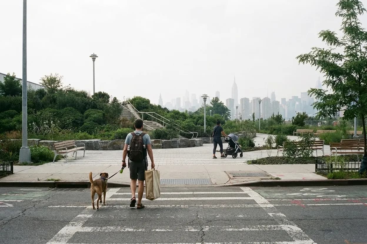 NYC experience scene for Bushwick Inlet Park: The North Williamsburg Waterfront Stretch Most Visitors Overshoot