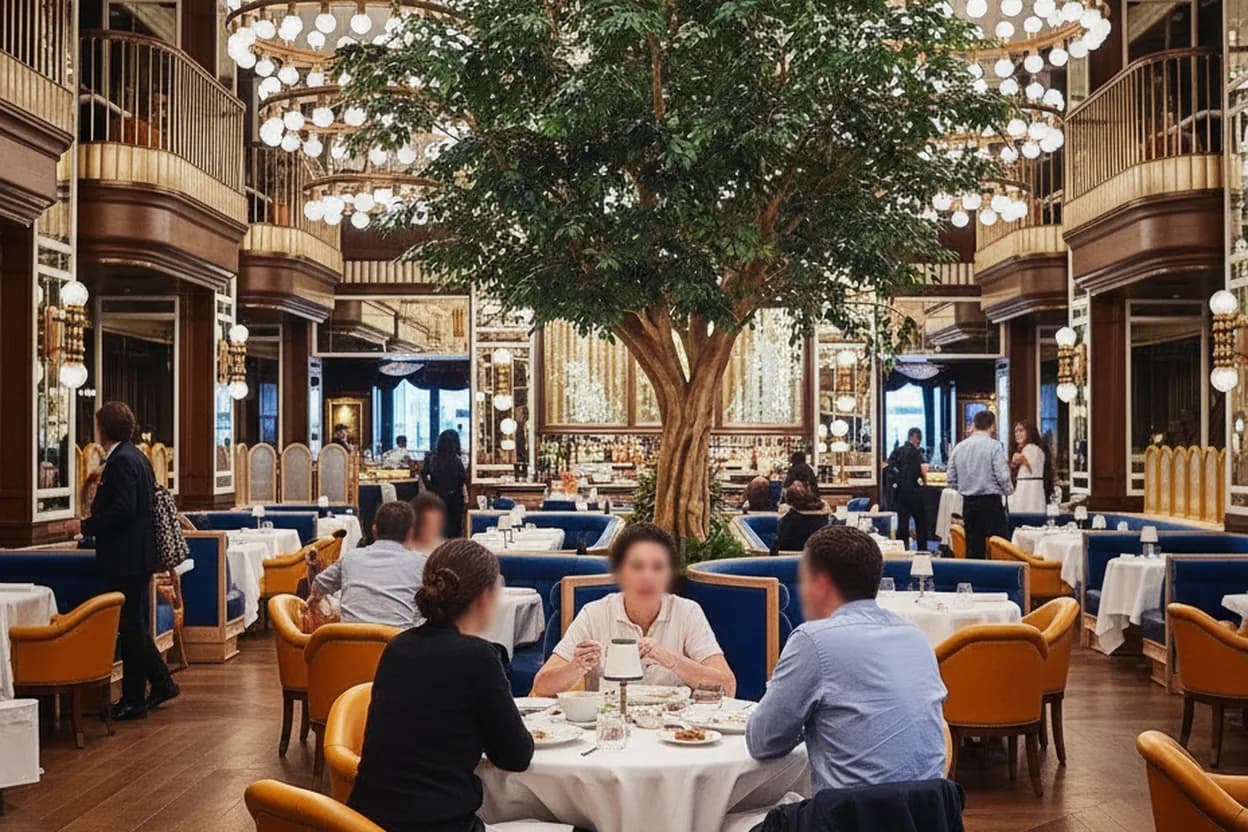 Cover scene for Café Carmellini: A Midtown Power Lunch When Expense Accounts Get Awkward
