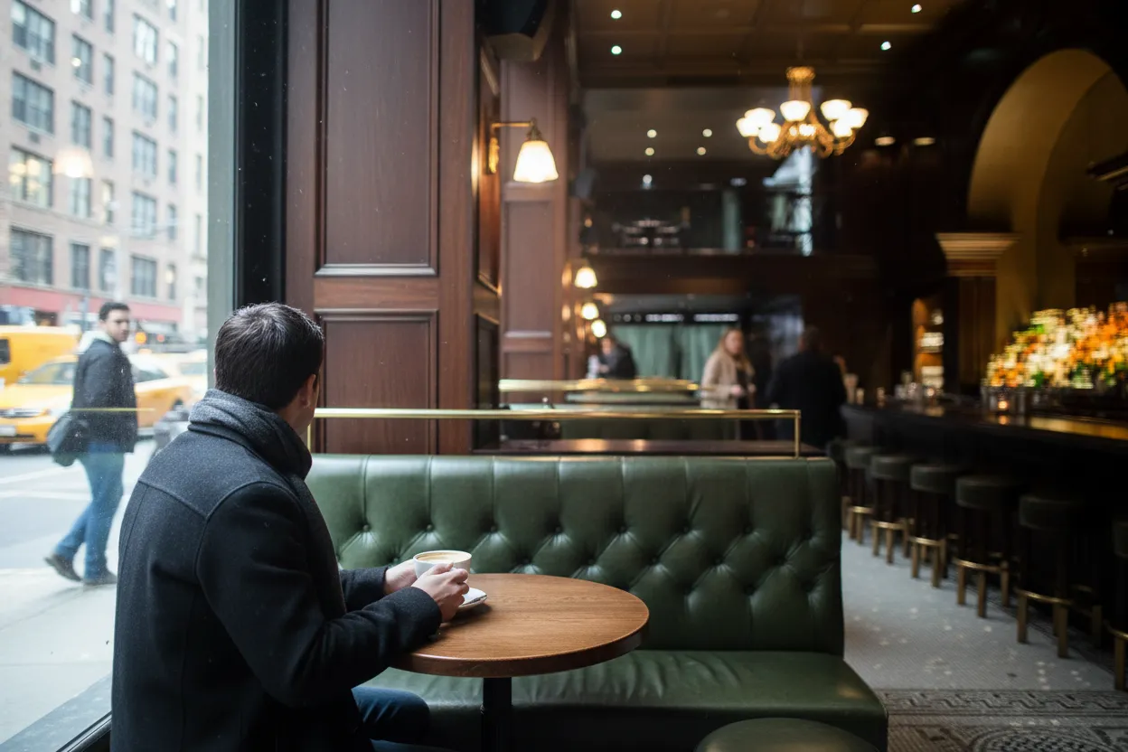 NYC experience scene for Café Carmellini: A Midtown Power Lunch When Expense Accounts Get Awkward