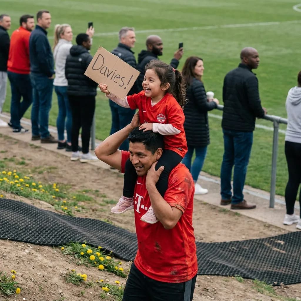 Where Canada's Stars Train: Toronto Downsview Park Base Camp Guide — Close view of a Latino father lifting his young daughter onto his shoulders alon