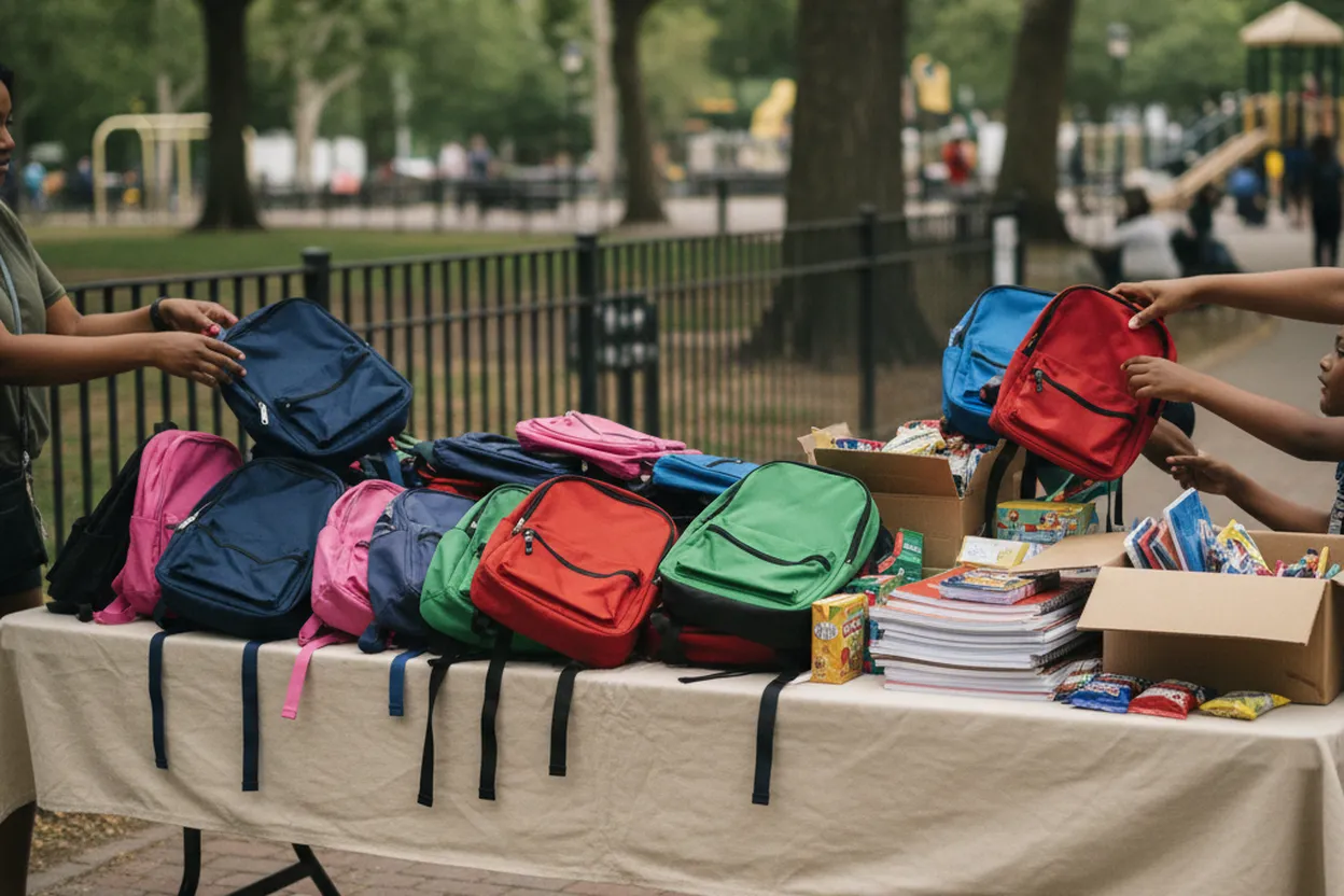 Editorial detail for Canarsie Park Back-to-School Giveaway: Supplies, Shade, and Bus Timing