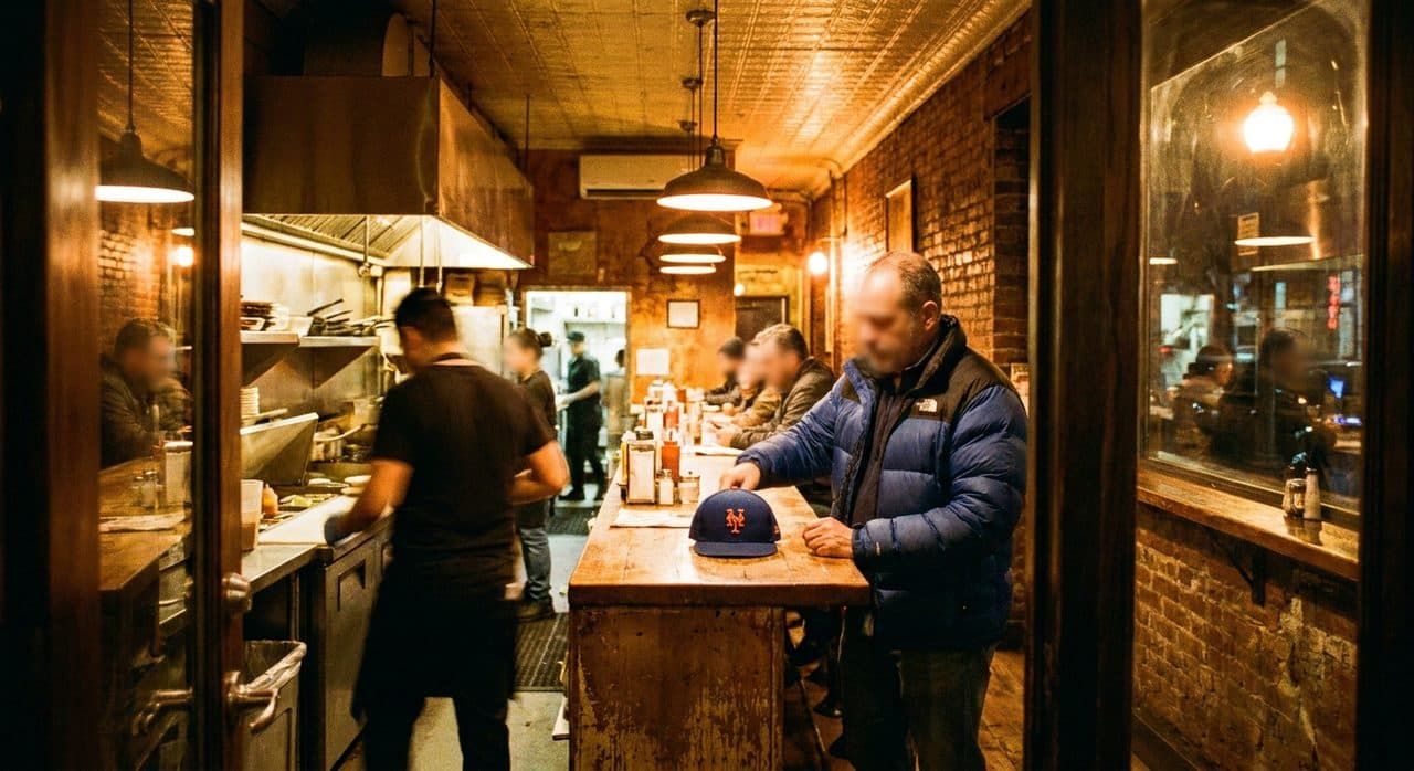 Cardinals vs Mets Over Arthur Avenue Espresso Counters - scene