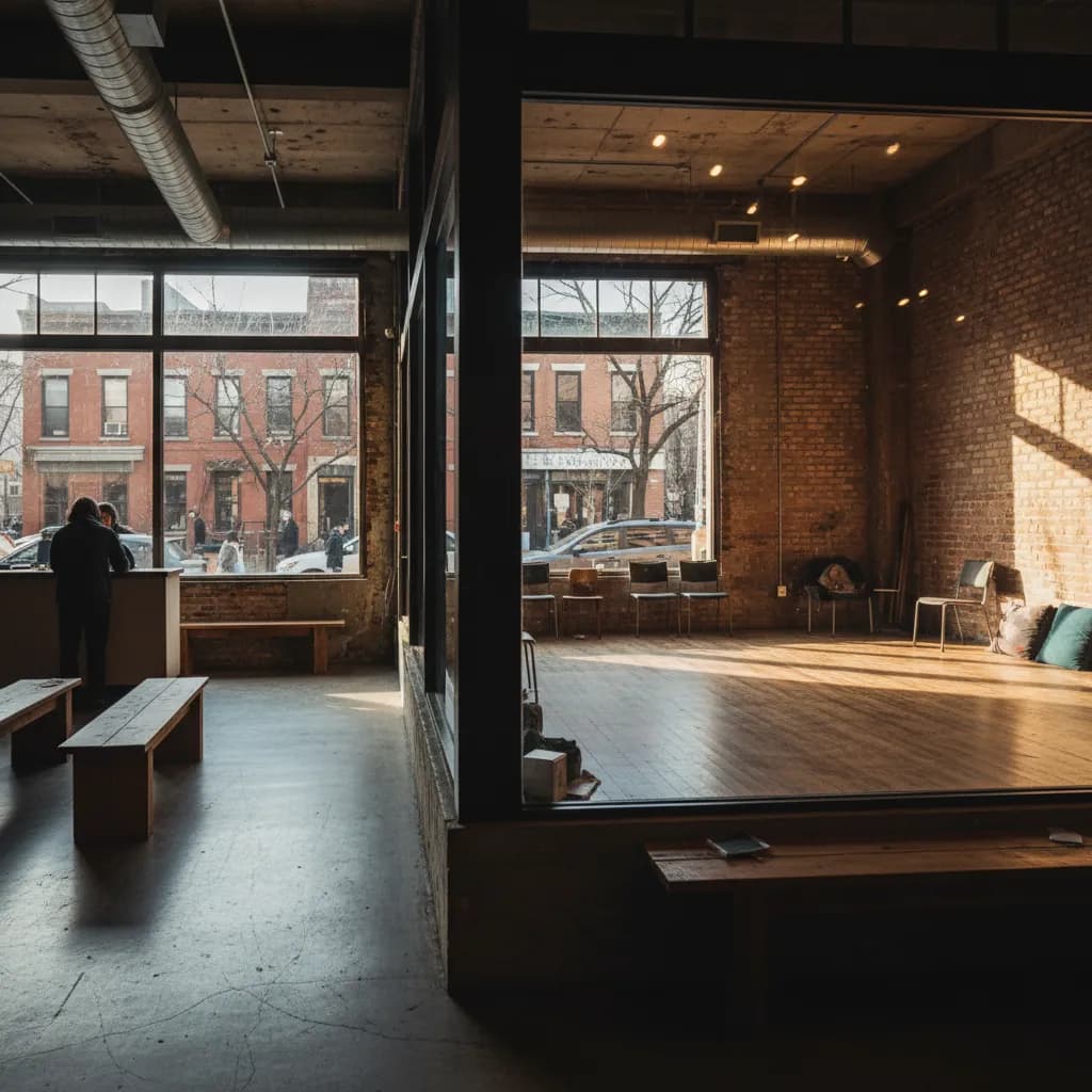 Editorial-style detail scene for Center for Performance Research in New York.
