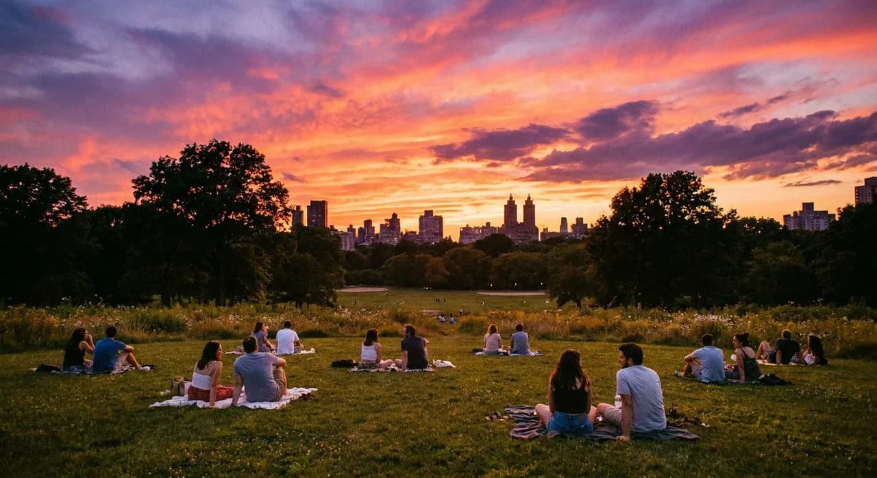 Central Park Great Hill Summit Lawn and Sunset Overlook: A Fresh Field Note