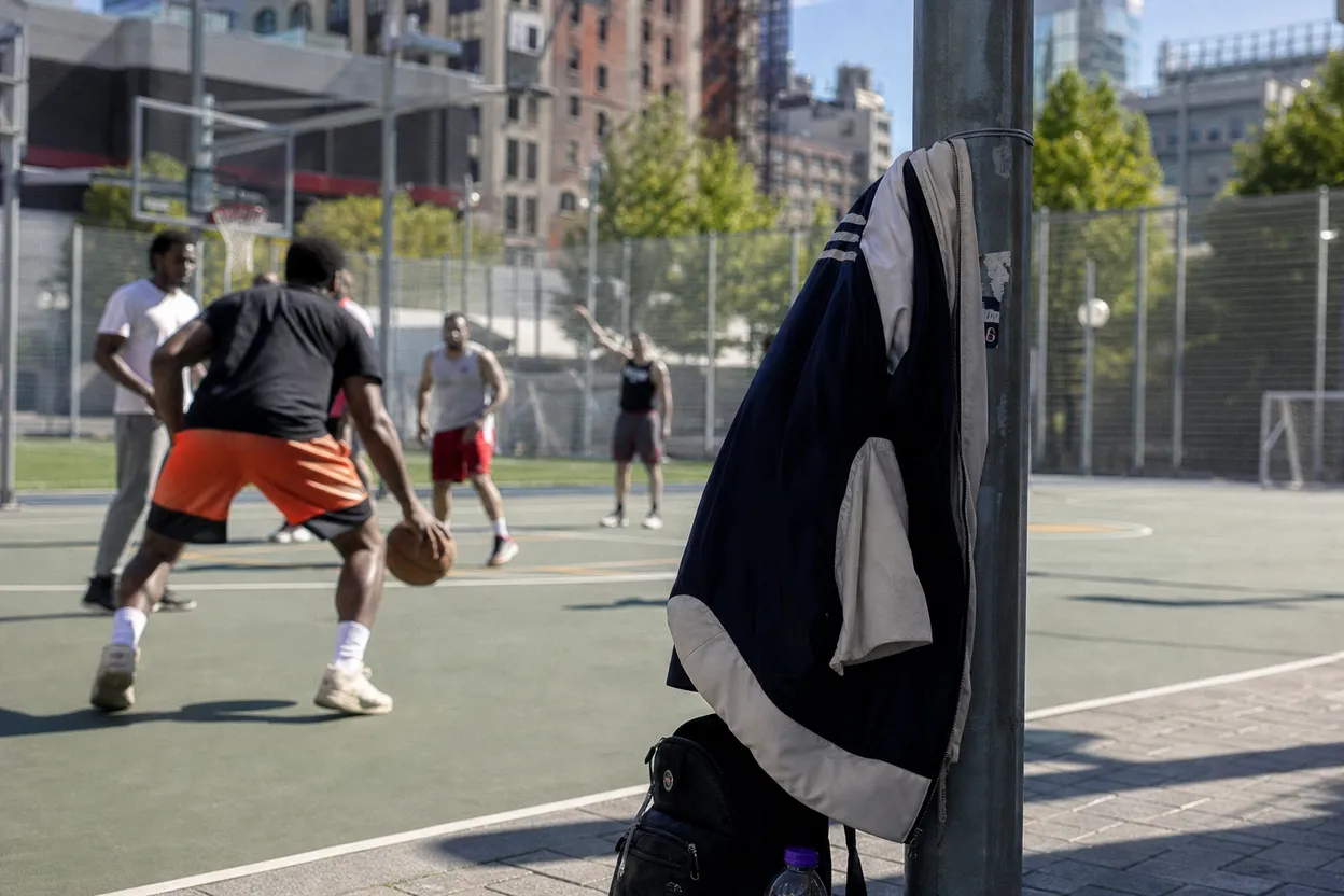 Editorial detail for Chelsea Waterside Park Basketball: A Step-Free Half-Court Hang Near the Hudson