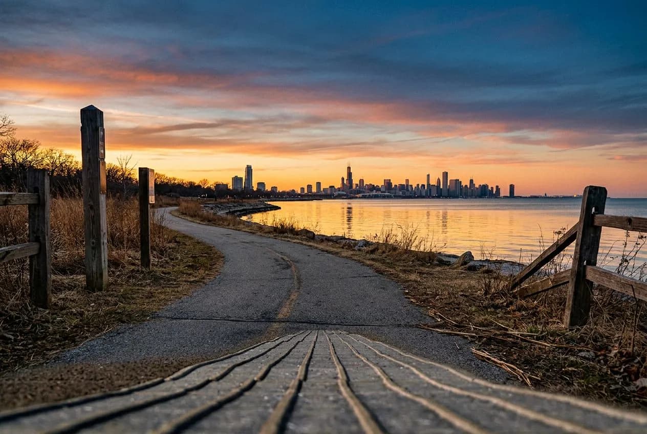 Chicago Lakefront Trail Sunrise Bike Ride from Montrose to Navy Pier and the 5:45am First-Light Window: A Fresh Field Note