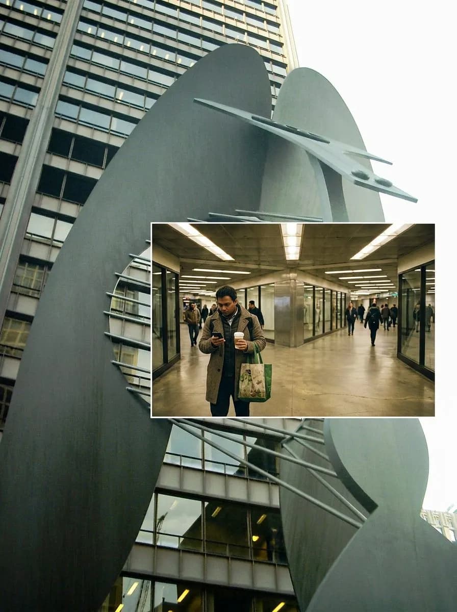 Chicago Pedway Loop Underground Walkway System and City Hall Subsurface Route