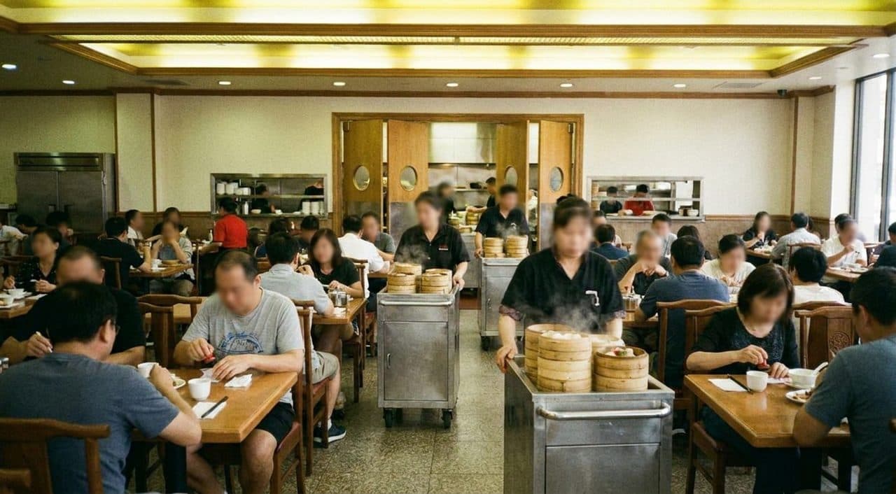The Chinatown Dim Sum Hall at 8AM When the Carts Are Still Full - scene