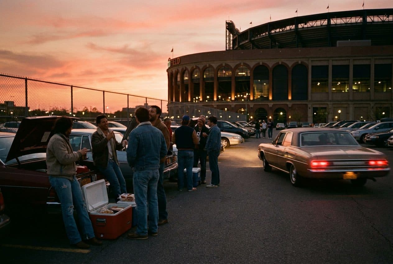 Citi Field's Parking Lots Become a Slow-Motion Tailgate After Royals-Twins - scene