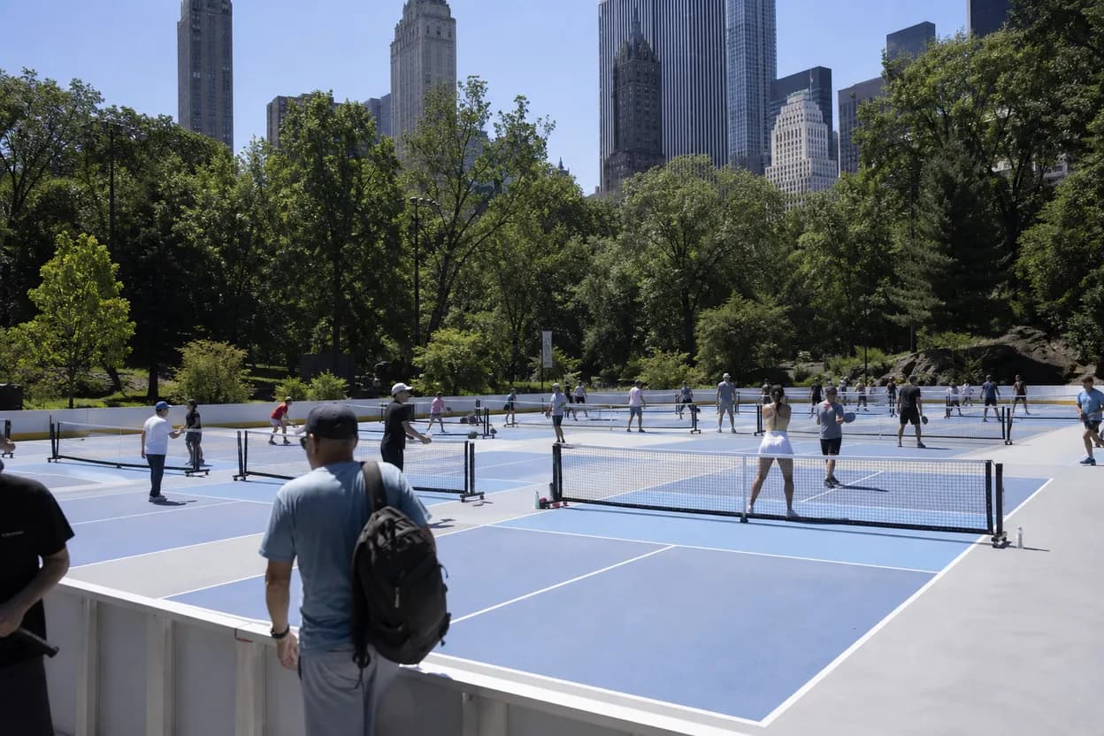 NYC experience scene for CityPickle at Wollman Rink: A Low-Stakes Doubles Plan in Central Park