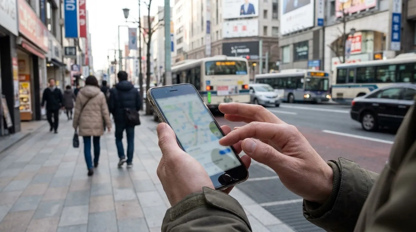 A photorealistic Cleanvoice versus Karpo scenario illustrating a city-day scenario: the producer, the client and the noisy quarter