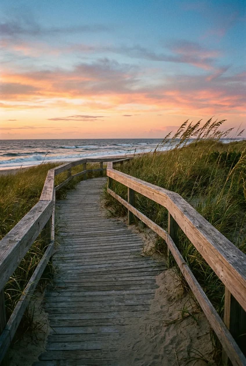 Fire Island dune boardwalk day trip from NYC