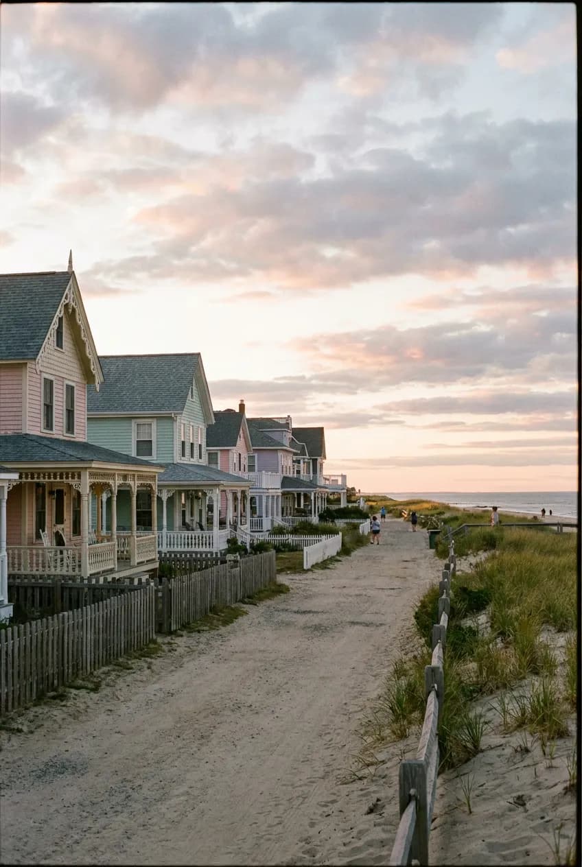 Cape May Victorian coastal street