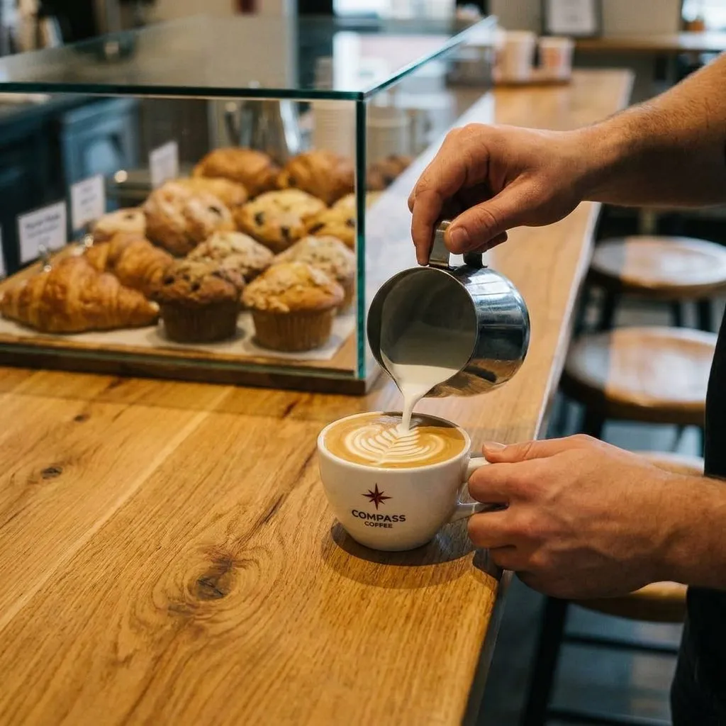 Coffee Counters with House-Made Pastries in Williamsburg