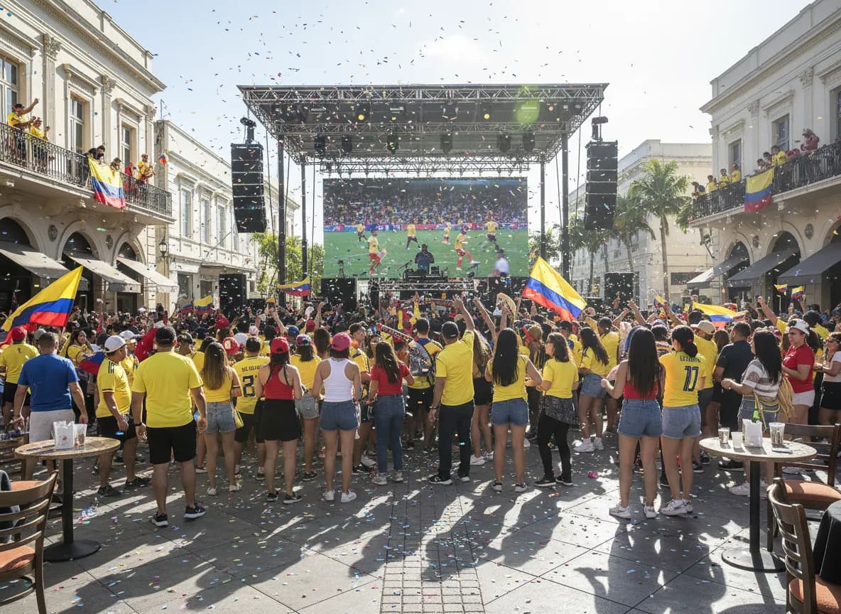 Colombia World Cup fans in Miami