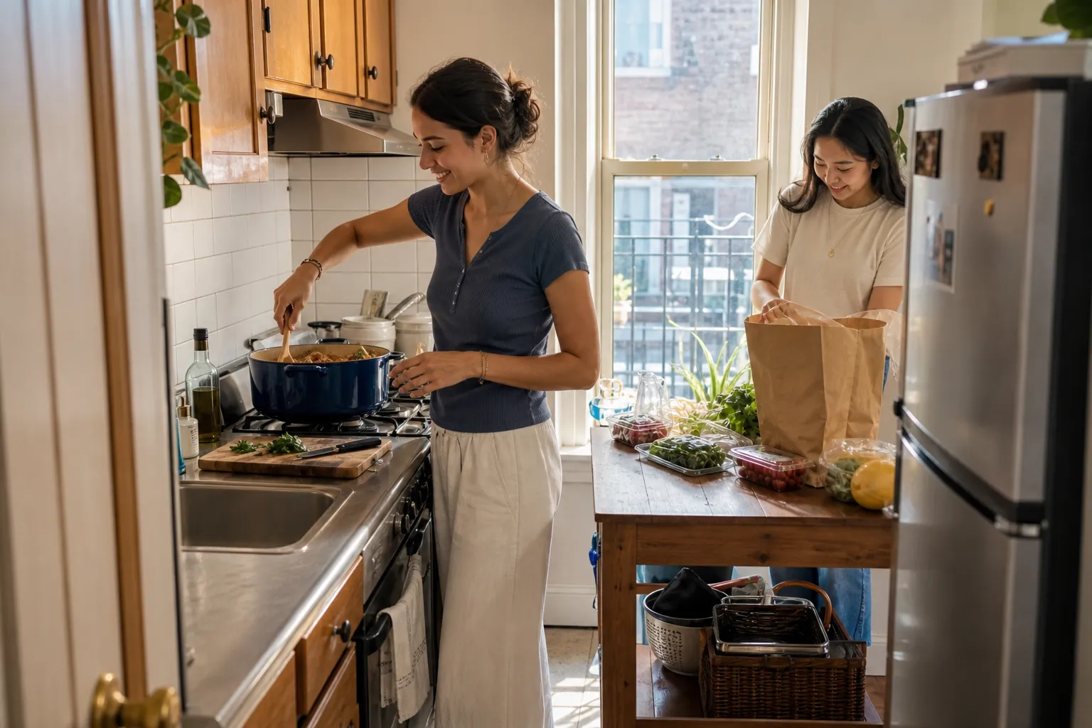 Columbia-area kitchen in a shared student apartment