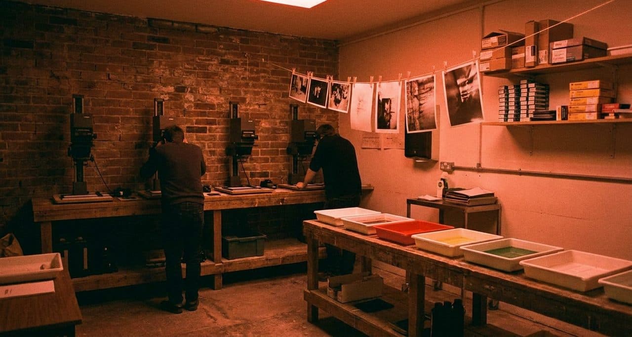 A Community Darkroom Where Prints Dry on the Line and Fixer Smell Fills the Air - cover