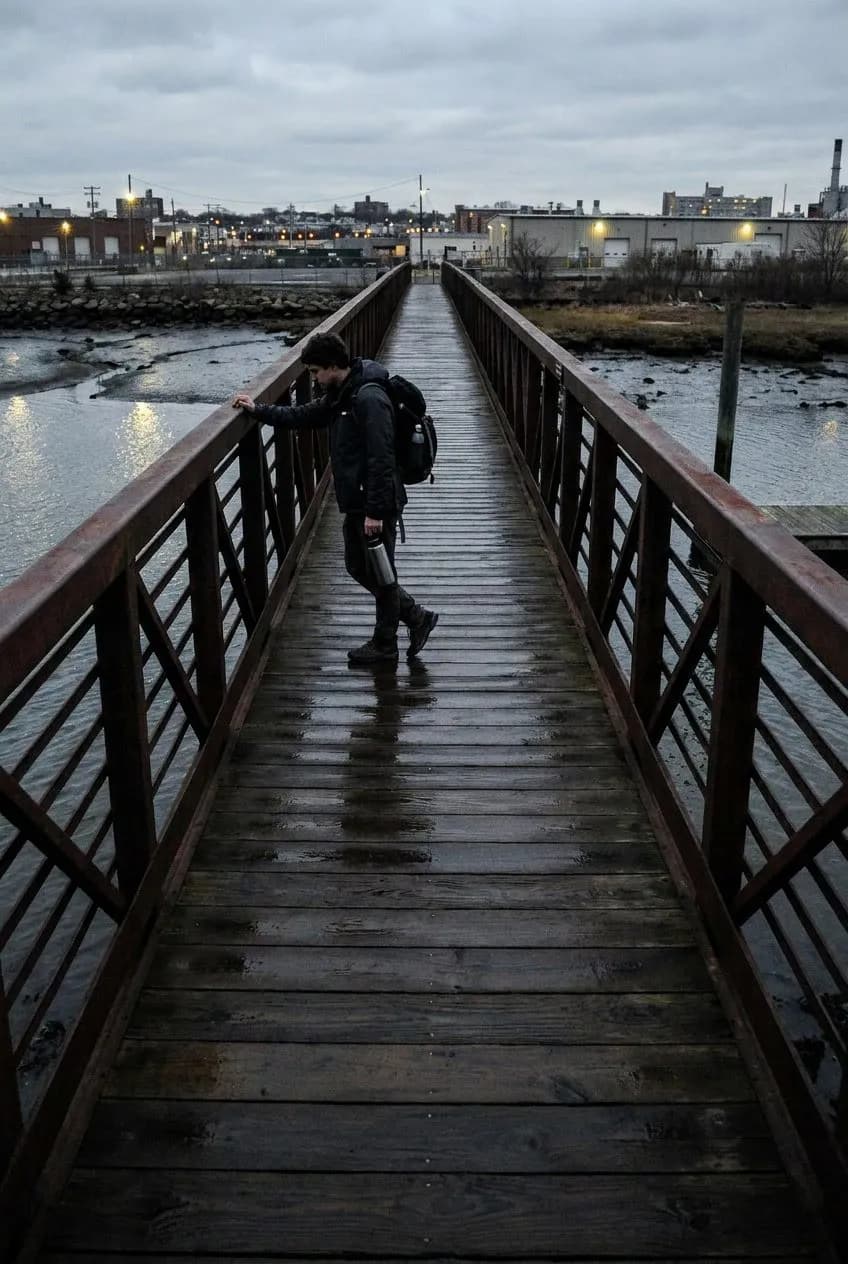 The Coney Island Creek footbridge loop nobody walks twice
