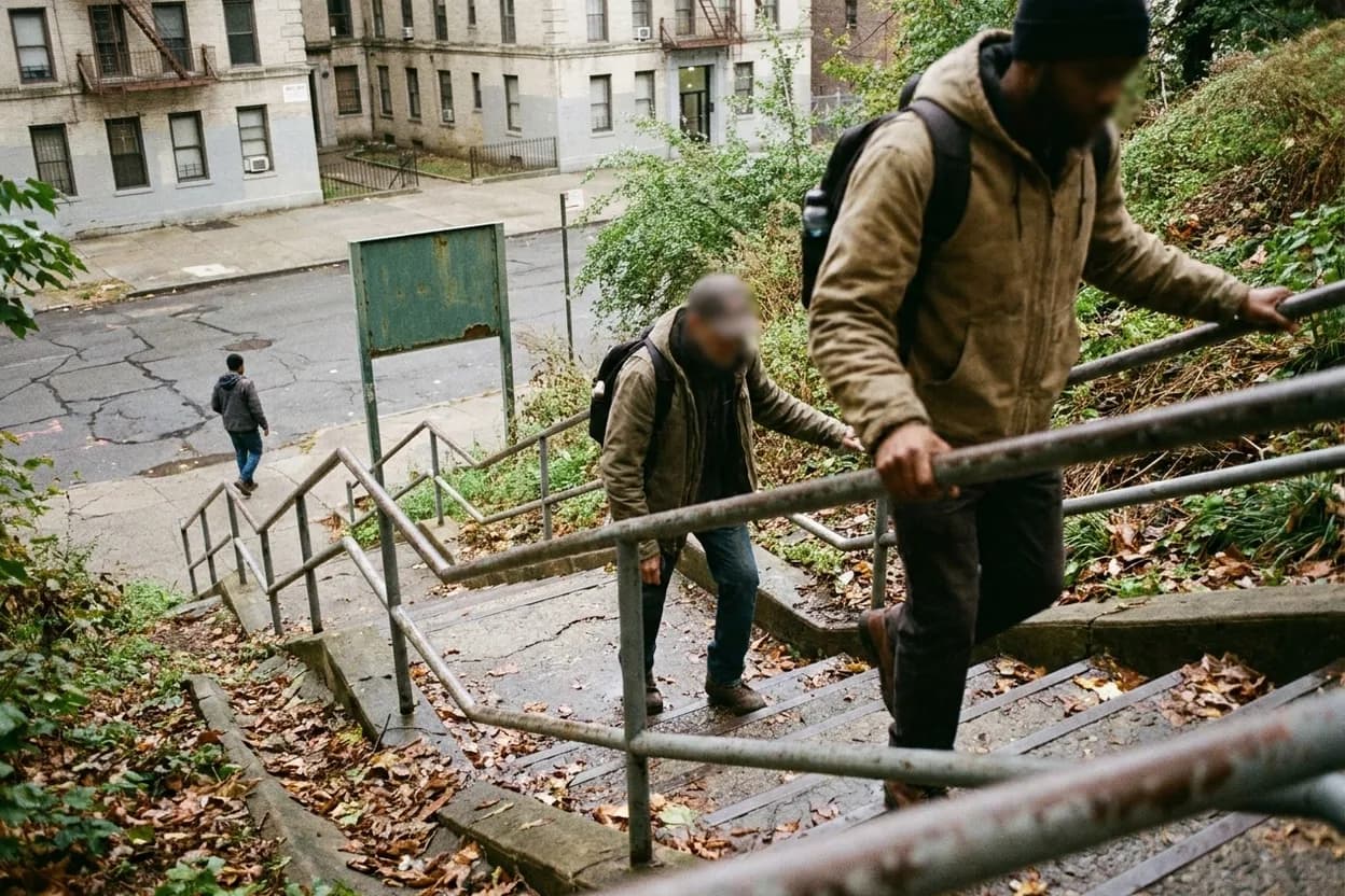NYC experience scene for Coogan’s Bluff: The Baseball-Era Harlem Overlook Above the Old Polo Grounds