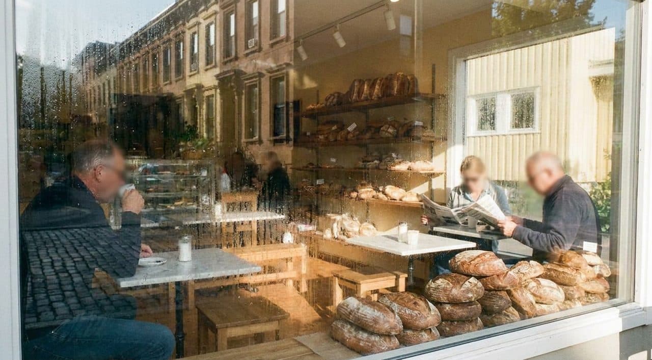 A Corner Bakery-Café in Cobble Hill Where Regulars Claim Their Tables at Ten - scene