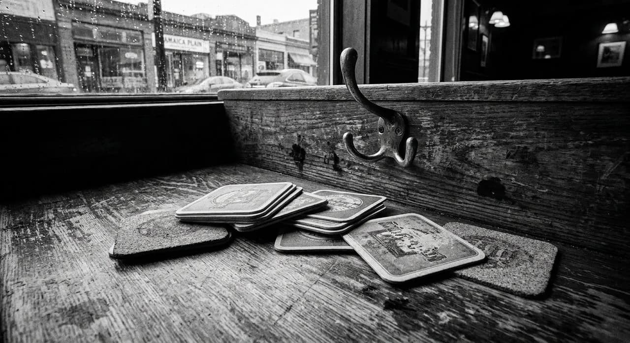 The corner booth at Doyle's Café that faced Washington Street for 137 years