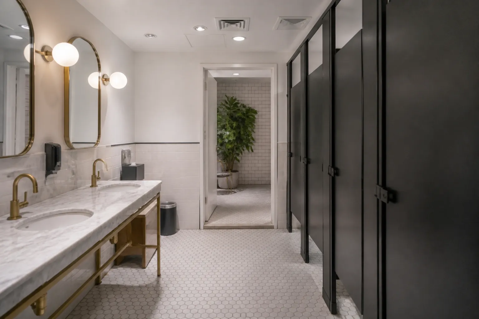 Editorial city scene for bathrooms near me in NYC