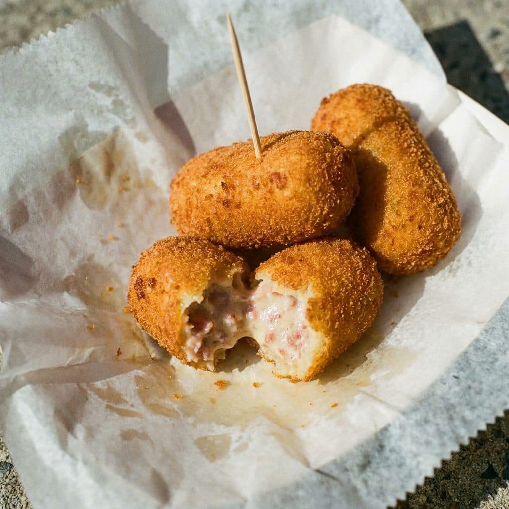 Croquetas and Cafecito Before Kickoff While home improvement show cast challenges Scroll on Phones in Little Havana - scene