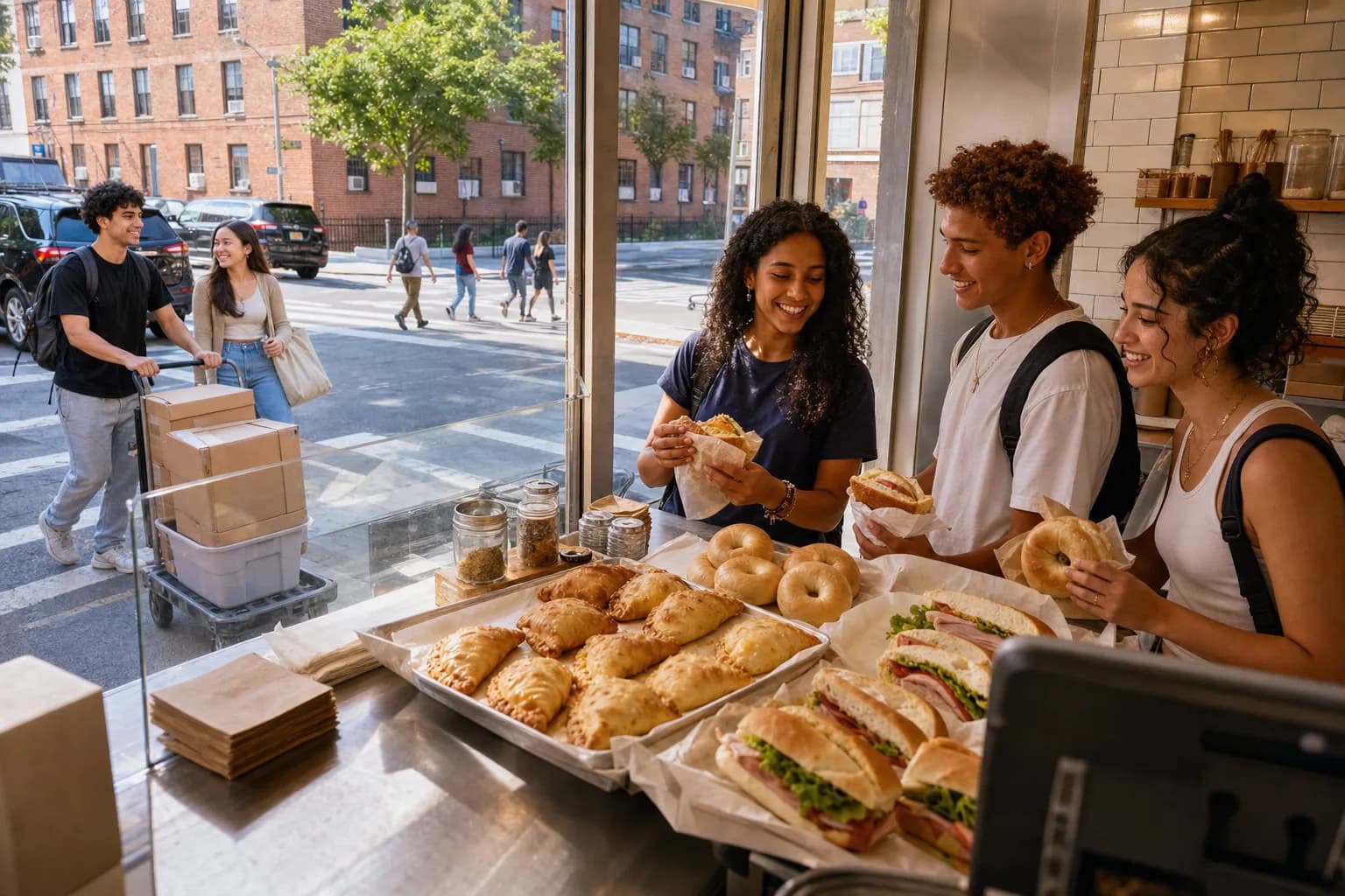 Outer-borough food stop for CUNY move-in day