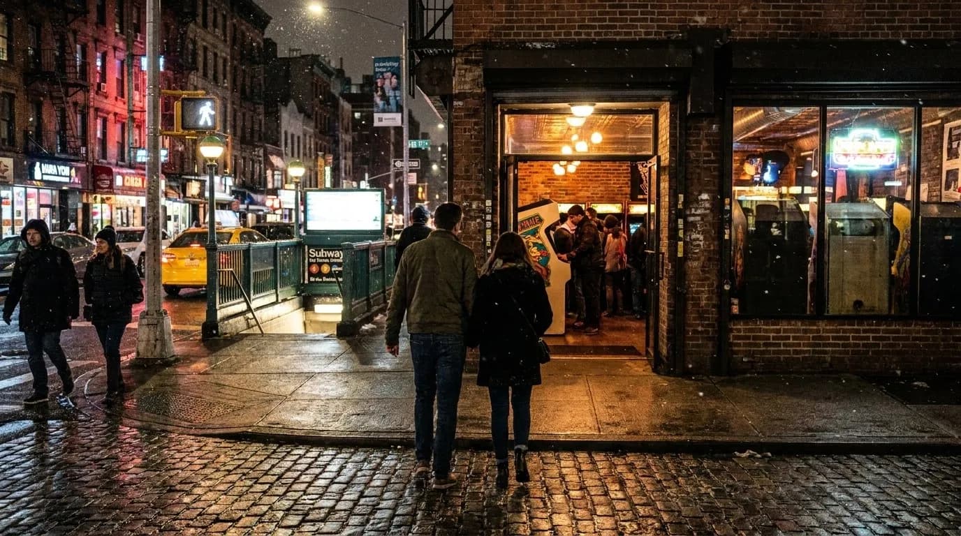 NYC experience scene for Date-Night Arcades With Games Better Than the Cocktail Menu