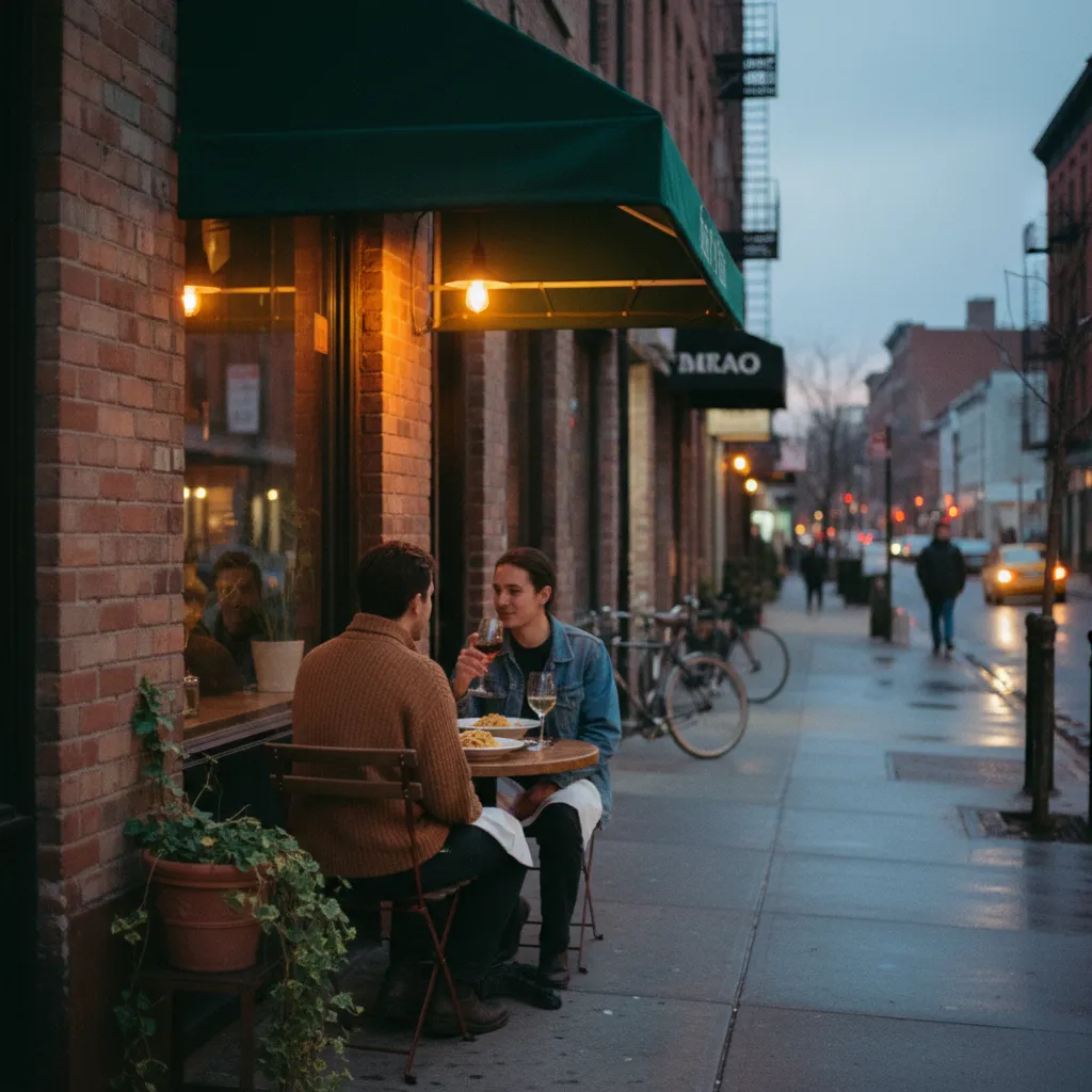 Date Night Ideas: Rolo's Is the Ridgewood Table That Does Not Try Too Hard - detail scene