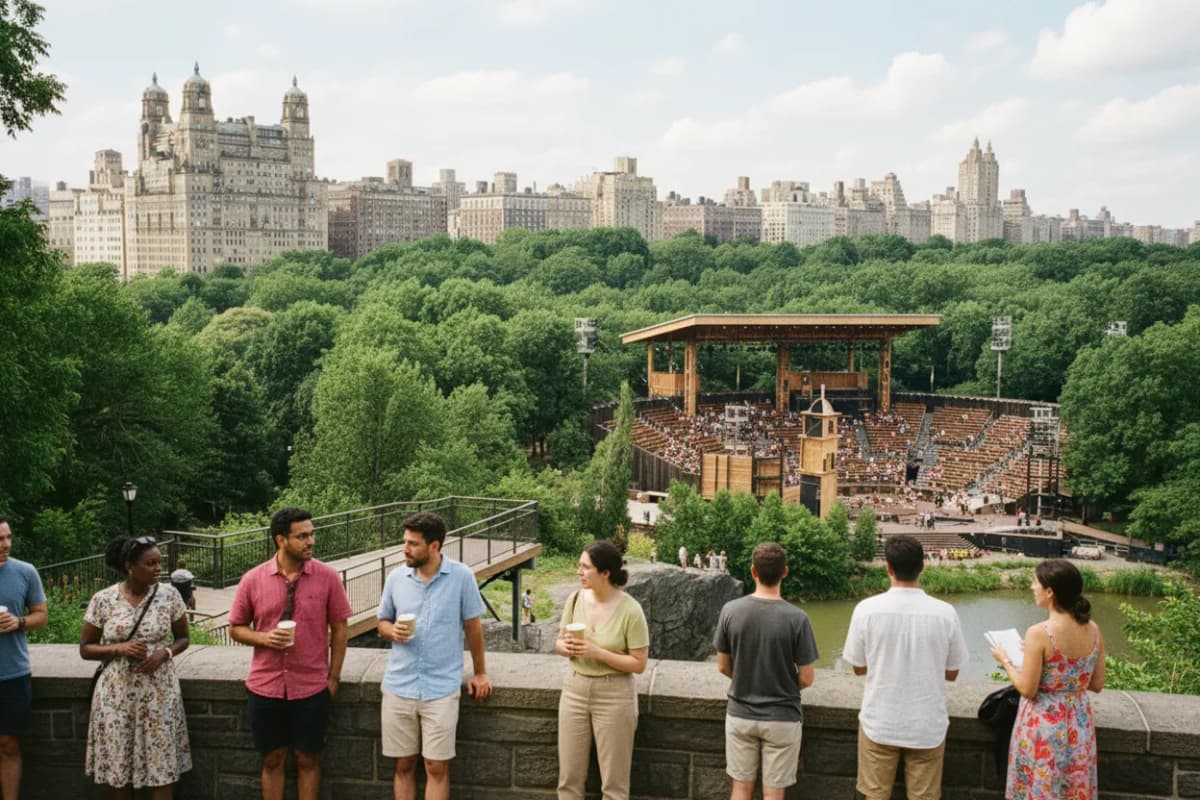 Cover scene for Delacorte Lottery Strategy: Free Shakespeare When You Cannot Wait All Day