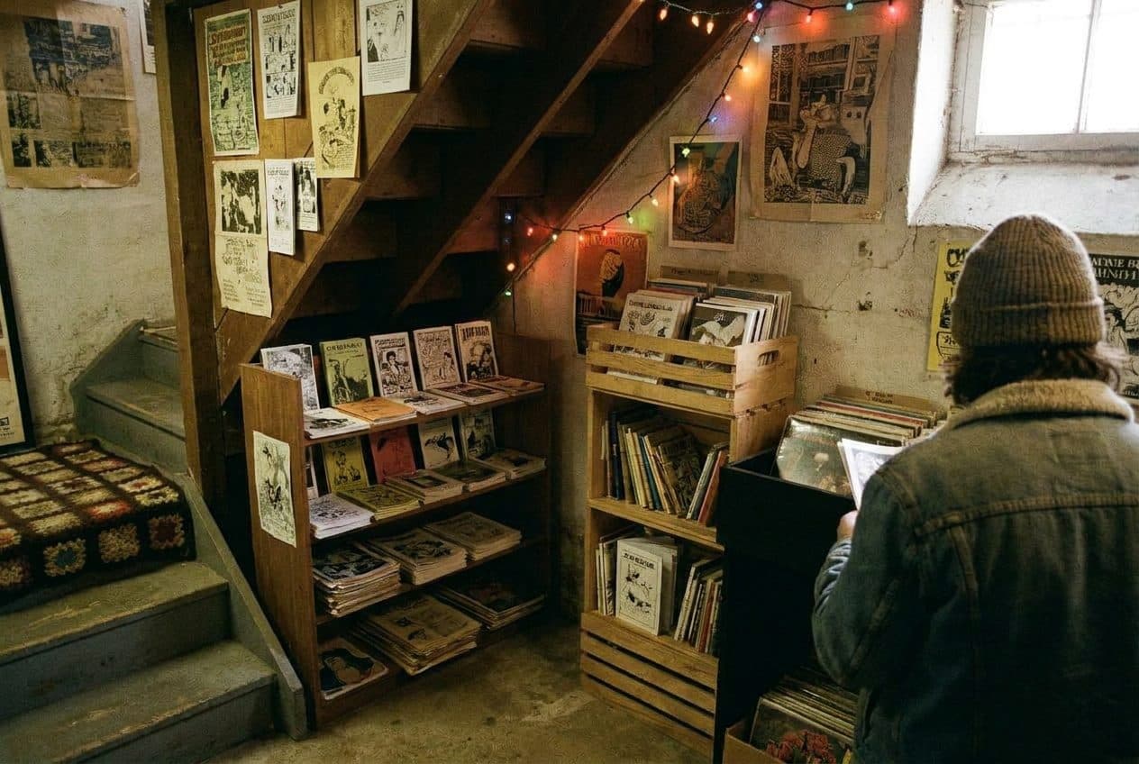 Deltarune Energy in Basement Zine Corners - scene