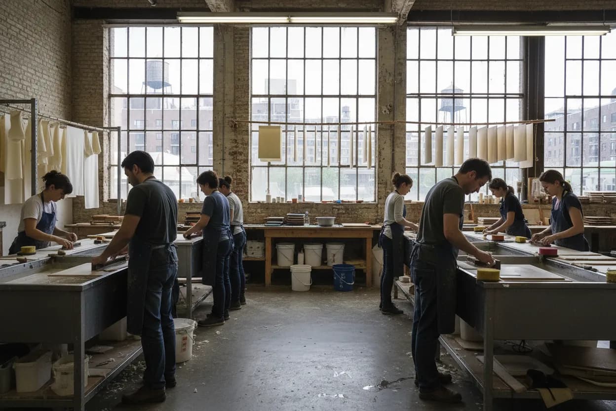 Cover scene for Dieu Donné: A Beginner’s Guide to Hand Papermaking in Brooklyn