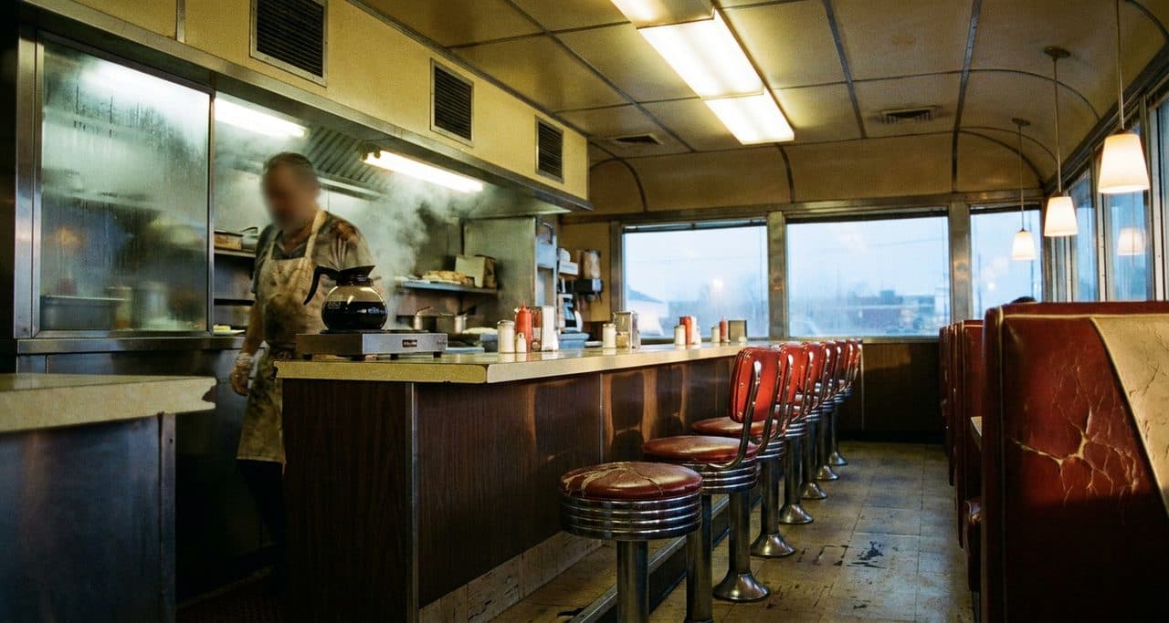 The Greenpoint Diner Counter Open Until 4AM Every Night - scene