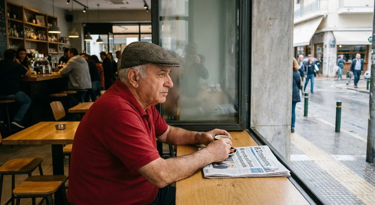 ditmars boulevard's greek cafes when the N train reaches the end of the line